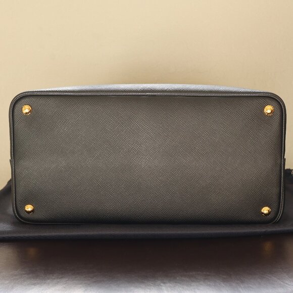 Prada Medium Double Saffiano Cuir Leather Tote Bag - Picture 8 of 13
